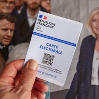 Les deux finalistes de l'élection présidentielle 2022 : Emmanuel Macron (g) et Marine Le Pen (d)