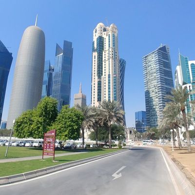 La "skyline" de Doha. Le Qatar espère accueillir plus d'un million de visiteurs pour ce premier Mondial dans un pays musulman