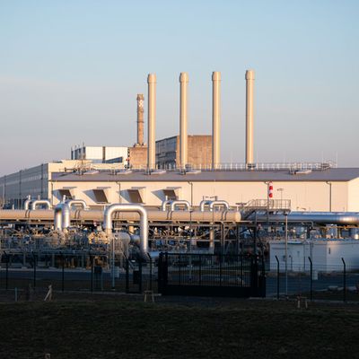 Station de réception de gaz du gazoduc Nord Stream 2 à Lubmin en Allemagne