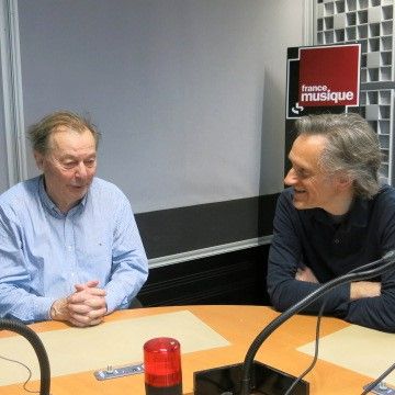 France Musique, studio 361 ... Georges Liébert & Philippe Venturini (g. à d.)