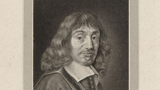 Portrait du philosophe René Descartes (1596-1650). - via Gallica / BNF / Domaine piblic