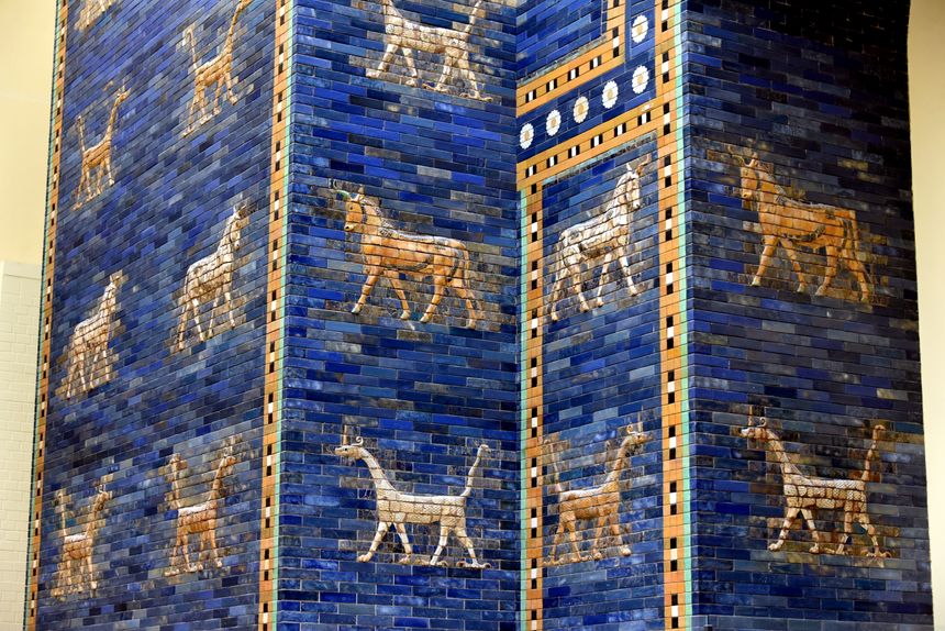 La porte d'Ishtar (dragons et taureaux)