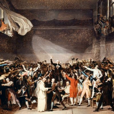 Le Serment du Jeu de paume, toile de Jacques-Louis David, 1791. Crédits : Fine Art Images/Heritage Images via Getty