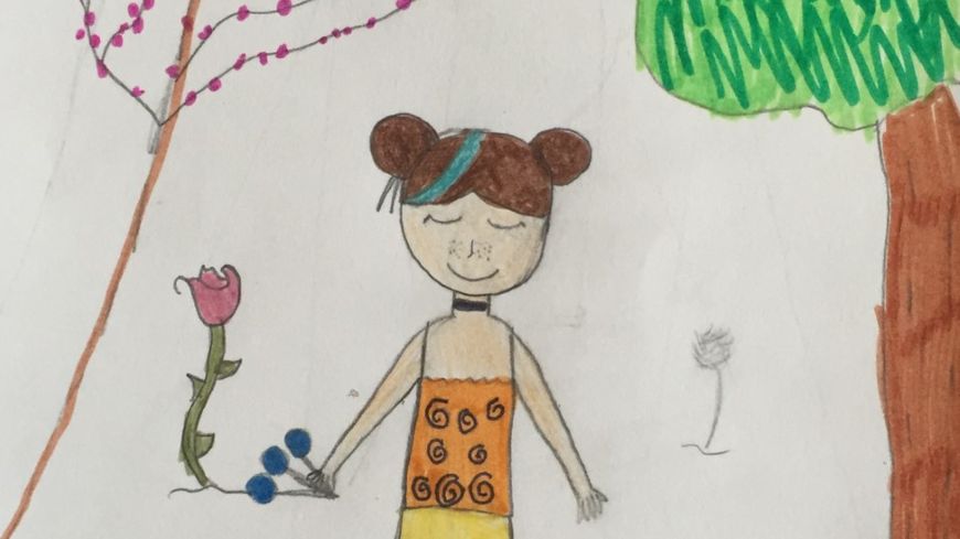 Le dessin d'Elisa : "Mon amie imaginaire"