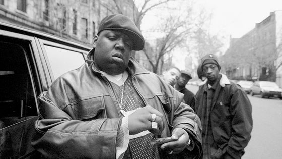 Notorious B.I.G. à Brooklyn en 1995 ©Getty - New York Daily News
