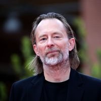 Le chanteur et compositeur du groupe de rock Radiohead, Thom Yorke