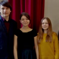 Toma, Sofyia, Margarita et Taras, jeunes musiciens ukrainiens au CRR de Versailles