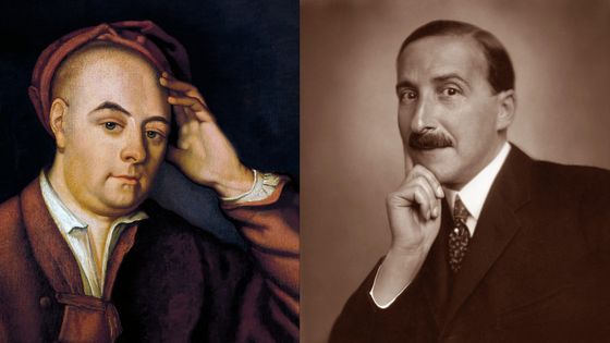 Georg Friedrich Handel peint par Philippe Mercier / Stefan Zweig photographié en 1925. - DeAgostini/ Imagno/ Getty Images