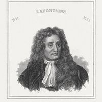 Jean de La Fontaine (1621-1695), poète français, (1843) - Illustration