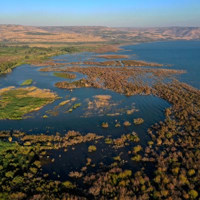 Le lac Tibériade en Israël, qui s'assèche d'année en année