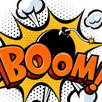 Vecteur de bombe comique - Illustrations