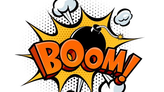 Vecteur de bombe comique - Illustrations ©Getty - zak00