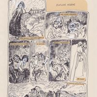 Planche extraite de "Mon papa dessine des femmes nues" (Dupuis)