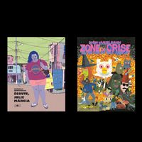 Couvertures des albums "Écoute, jolie Márcia" de Marcello Quintanilha & "Zone de crise" de Simon Hanselmann
