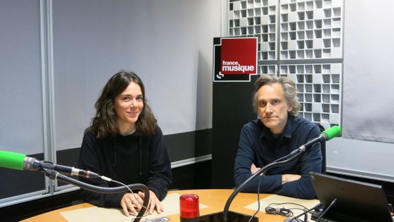 France Musique, studio 361 ... Aliette de Laleu, journaliste, écrivaine & Philippe Venturini, producteur de l'émission ©Radio France - Annick Haumier / RF