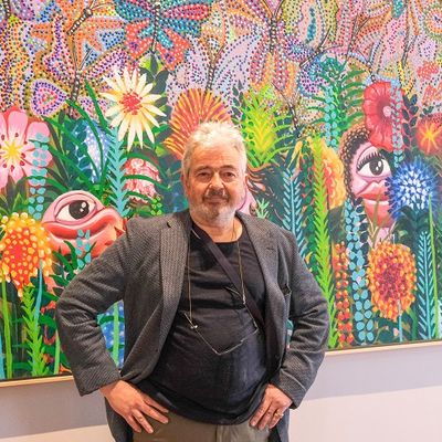 Portrait de l’artiste peintre et plasticien, un des fondateurs de la figuration libre, Hervé Di Rosa
