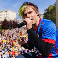 Orelsan au carnaval étudiant de Caen 2022 (Sameer Al-DOUMY / AFP)