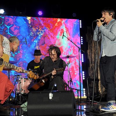 Le groupe Red Hot Chili Peppers en concert le 24 octobre 2019 à Santa Monica, Californie.