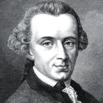 Portrait du philosophe Emmanuel Kant (1724-1804).