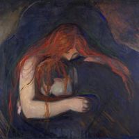 "Vampire" ("L'amour et la douleur "), Edvard Edvard (1863-1944), collection privée