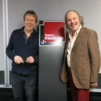 France Musique, studio 361 ... Benoît Duteurtre, producteur de l'émission & Philippe Katerine, acteur, chanteur, compositeur, interprète (g. à d.)