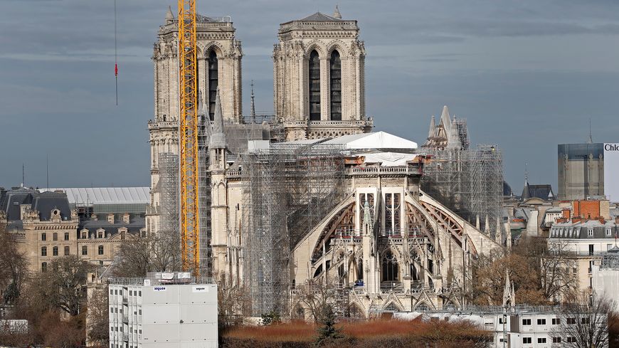 Le chantier de Notre-Dame le 15 février 2022.