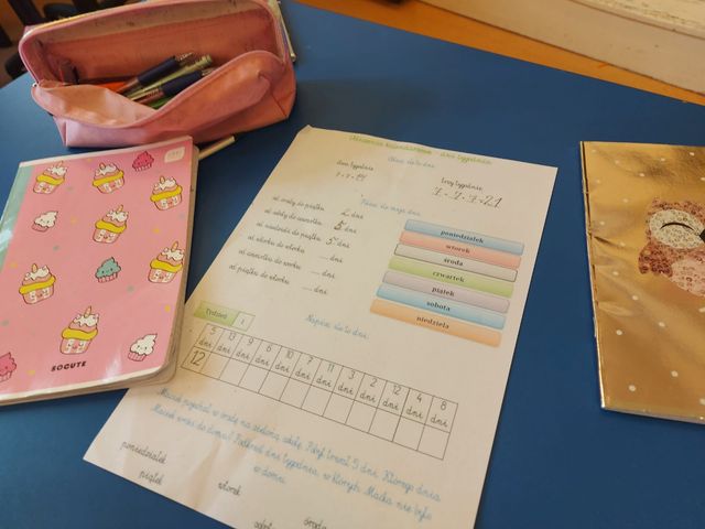 Arkusz ćwiczeń dla uczniów ukraińskich.