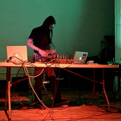 Merzbow performing live on September 23, 2010 at ISSUE Project Room in New York City.