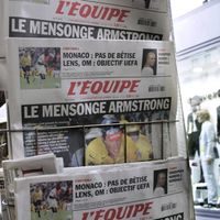 Le 23 août 2005, L'Equipe et le journaliste Damien Ressiot révèlent, à la une, que Lance Armstrong s'est dopé lors de ses 7 victoires du Tour de France