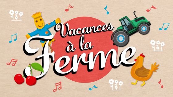 visuel du podcast des Aventures d'Octave et Melo "Vacances à la ferme"