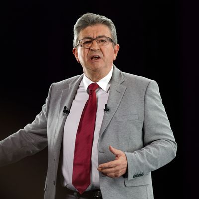 Jean-Luc Mélenchon pendant la campagne