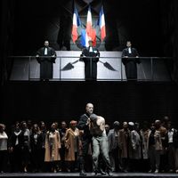 Première représentation de « Claude » de Thierry Escaich et Robert Badinter à Lyon en mars 2013.