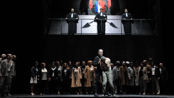 Première représentation de « Claude » de Thierry Escaich et Robert Badinter à Lyon en mars 2013. - ean Marc ZAORSKI/Gamma-Rapho via Getty Images