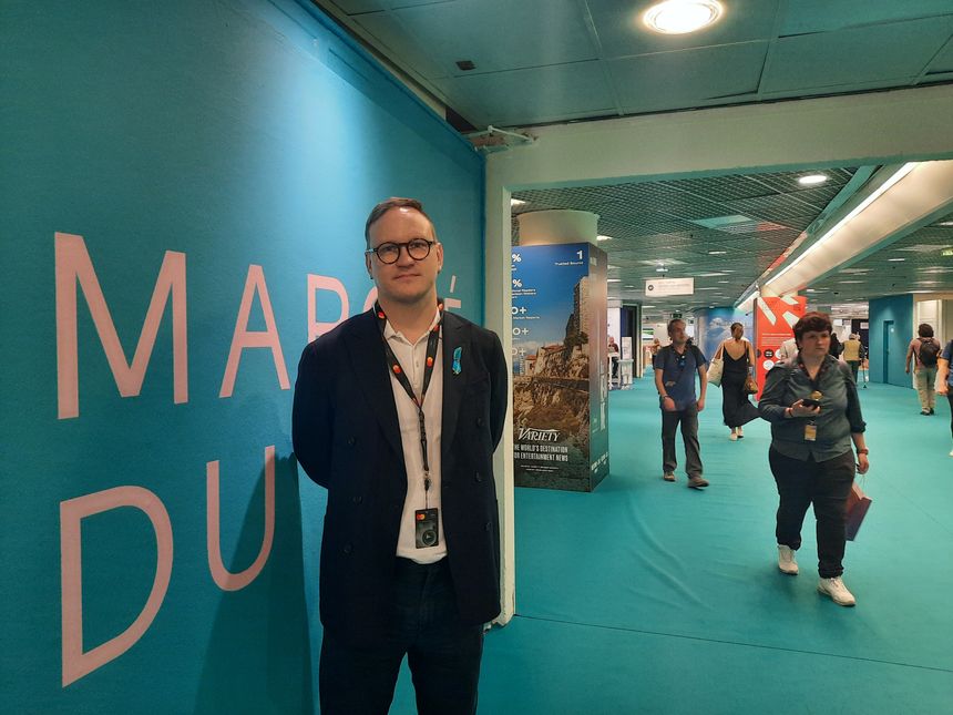 Sten Saluveer est le responsable de Cannes Next au Marché du film à Cannes