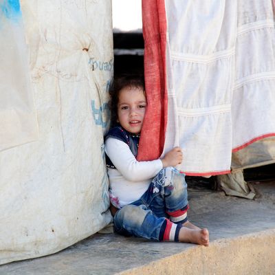 Un enfant syrien dans un camp de réfugiés de la Bekaa au Liban