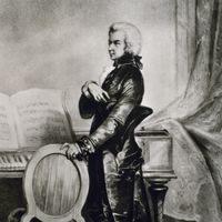 Portrait de Wolfgang Amadeus Mozart (1756-1791).