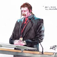 esse Hughes, le chanteur du groupe de rock américain Eagles of Death Metal, le 17 mai 2022.