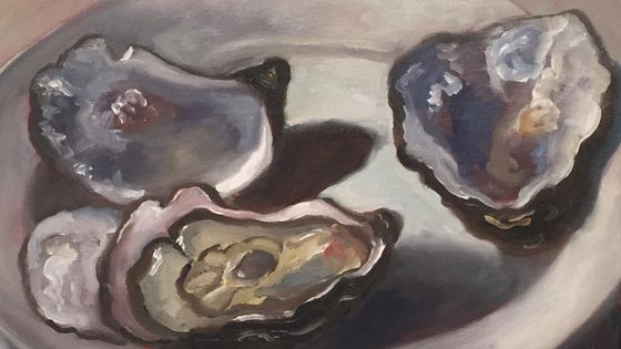 Guy de Malherbe, repas d'huîtres, 2020 / Un oeuvre d'un des artistes de l'exposition "L'oeuvre au corps" - Guy de Malherbe