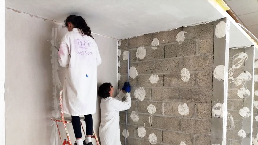 Lors d'un atelier pratique de quatrième Segpa, au collège Schuman à Mâcon.