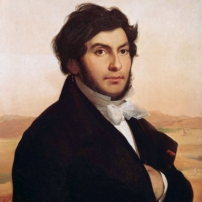 Portrait de Jean-François Champollion par Léon Cogniet. Louvre , Paris, France