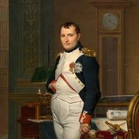 Napoléon Bonaparte, dans son cabinet de travail, huile sur toile de David, 1812, National Gallery of Art.