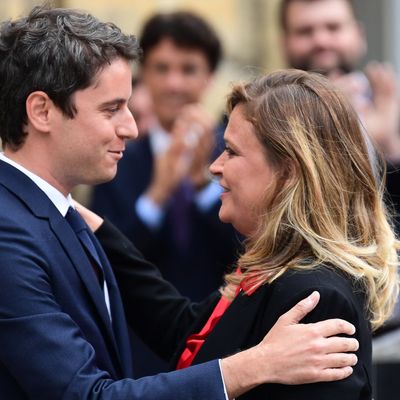 Gabriel Attal et la nouvelle porte-parole du gouvernement Olivia Grégoire