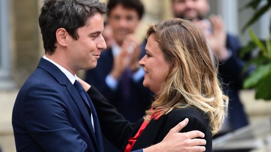 Gabriel Attal et la nouvelle porte-parole du gouvernement Olivia Grégoire ©AFP - BERTRAND GUAY