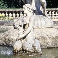Fontaine du Manoir de Waddesdon, Grande Bretagne (détail)
