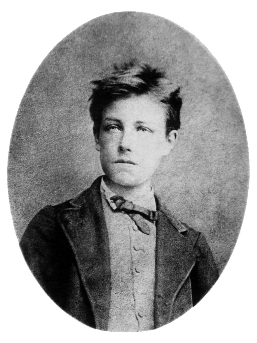 Arthur Rimbaud âgé de17 ans, portrait de Etienne Carjat, 1871