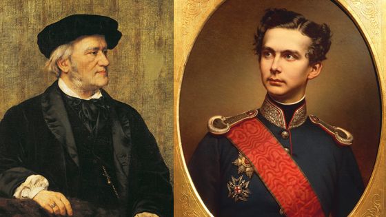 Richard Wagner par Giuseppe Tivoli et Louis II par Wilhelm Taubner - Getty Images