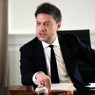 Benoît Payan, maire de Marseille, à l'hôtel de ville de Marseille, le 28 janvier 2022.
