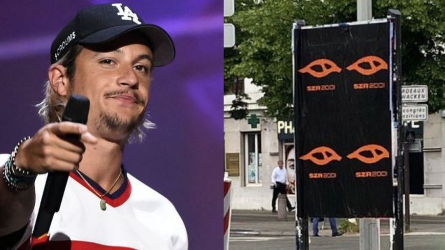 Nekfeu - victoires de la musique / Capture image affiche "Seine Zoo"