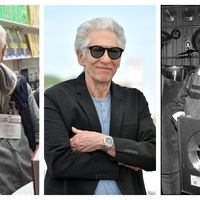 le compositeur Andrzej Korzynski, le réalisateur David Cronenberg et le compositeur Vangelis