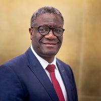 Le docteur Denis Mukwege, prix Nobel de la paix en 2018 pour son action auprès des femmes victimes de violences sexuelles